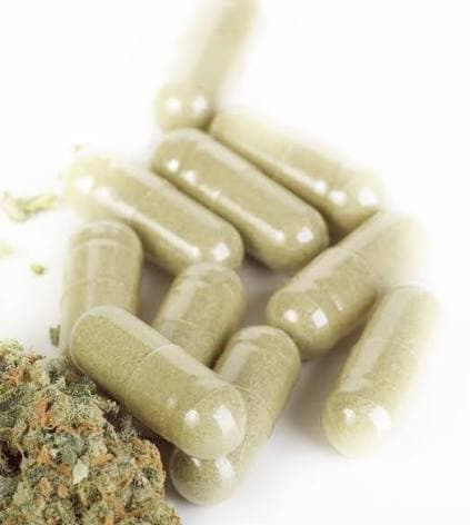 Cannabis RSO capsules with cannabis flower - Natural therapeutic approach to pain relief and cancer treatment