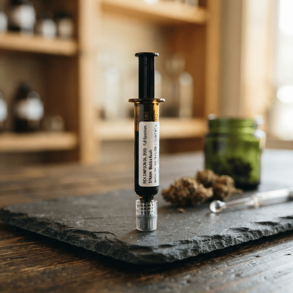 Rick Simpson Oil (RSO) - Cannabis oil extract for cancer symptom support